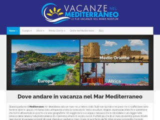 Screenshot sito: Vacanze nel Mediterraneo