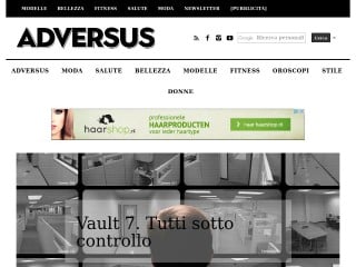 Screenshot sito: Adversus.it