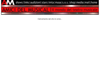 Screenshot sito: AmiciDelMusical.it