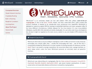 Screenshot sito: WireGuard