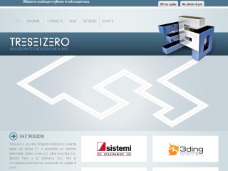 Screenshot sito: Treseizero.org