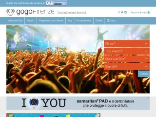 Screenshot sito: GoGoFirenze