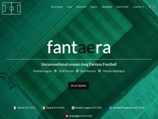Screenshot sito: Fantaera
