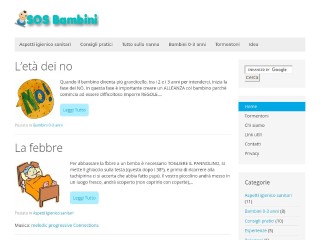 Screenshot sito: SOSbambini