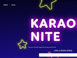 Screenshot sito: Karaoke Nite