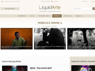 Screenshot sito: LiquidArte Musica