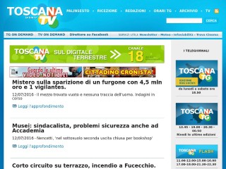 Screenshot sito: Toscana TV