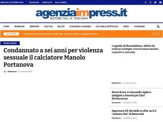 Screenshot sito: Agenzia Impress