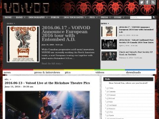 Screenshot sito: Voivod