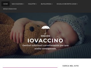 Screenshot sito: Perchevaccino.it