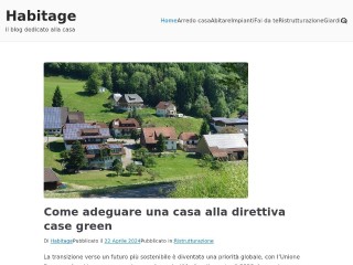 Screenshot sito: Habitage.it
