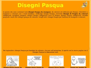 Screenshot sito: DisegniPasqua.it