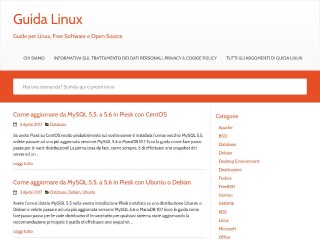 Screenshot sito: Guidalinux.com