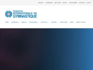 Screenshot sito: Fédération Internationale de Gymnastique