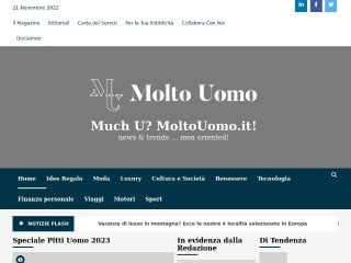 Screenshot sito: MoltoUomo.it