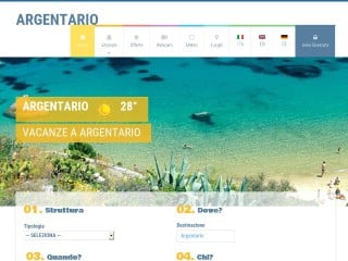 Screenshot sito: Argentario.net