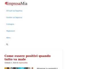 Screenshot sito: Impresamia