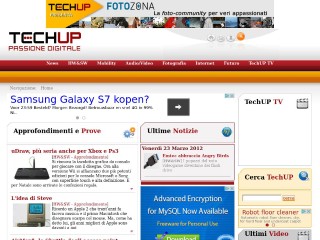 Screenshot sito: Techup