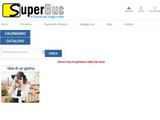 Screenshot sito: Super Bus