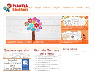 Screenshot sito: PianetaBambini.it