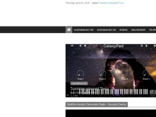 Screenshot sito: Musicsoundtech.com