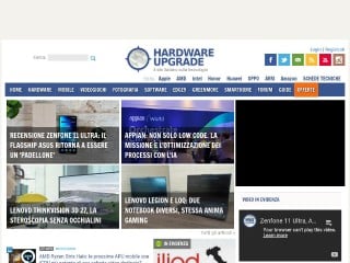 Screenshot sito: Hardware Upgrade