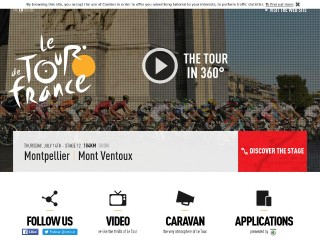 Screenshot sito: Tour de France
