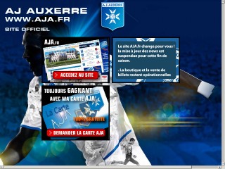 Screenshot sito: Auxerre