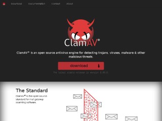 Screenshot sito: Clam Antivirus