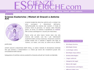 Screenshot sito: Scienze-esoteriche.com
