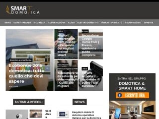Screenshot sito: SmartDomotica.it