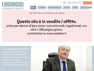 Screenshot sito: Emorroidi.eu