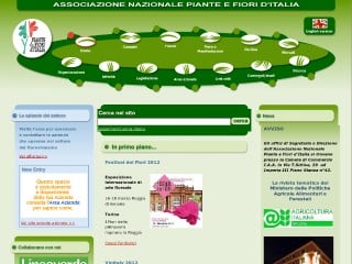 Screenshot sito: Piante e fiori d'Italia