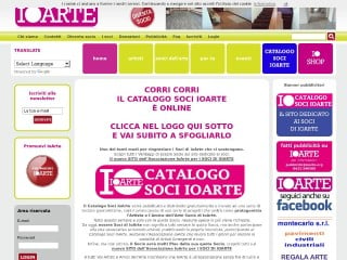 Screenshot sito: IoArte
