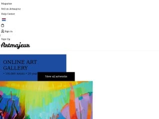 Screenshot sito: Artmajeur