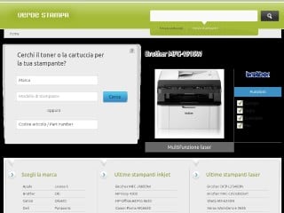 Screenshot sito: Verdestampa.it