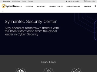 Screenshot sito: Symantec Threat Explorer