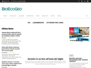Screenshot sito: Bioecogeo.com