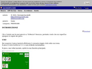 Screenshot sito: 7&Mezzo++ per Windows