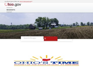 Screenshot sito: Ohio.gov