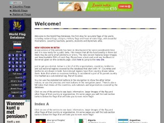 Screenshot sito: World Flags Database