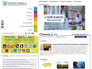 Screenshot sito: Federchimica