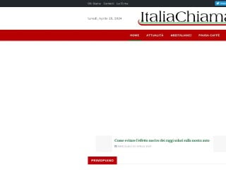 Screenshot sito: Italia Chiama Italia