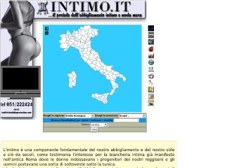 Screenshot sito: Intimo.it