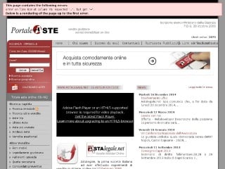Screenshot sito: Portale Aste
