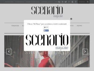 Screenshot sito: Scenario Magazine