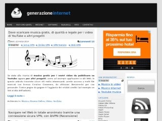 Screenshot sito: Generazione-internet.com