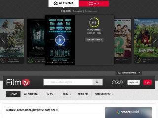 Screenshot sito: Film TV