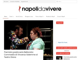 Screenshot sito: Napoli da Vivere