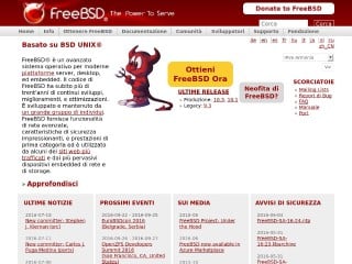 Screenshot sito: FreeBSD